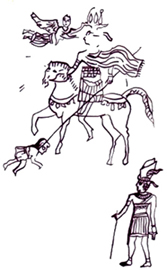 Ancient Nubian drawing
